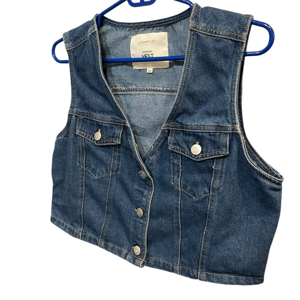 Denim Blue Jean Vest - Woman’s - Size Large